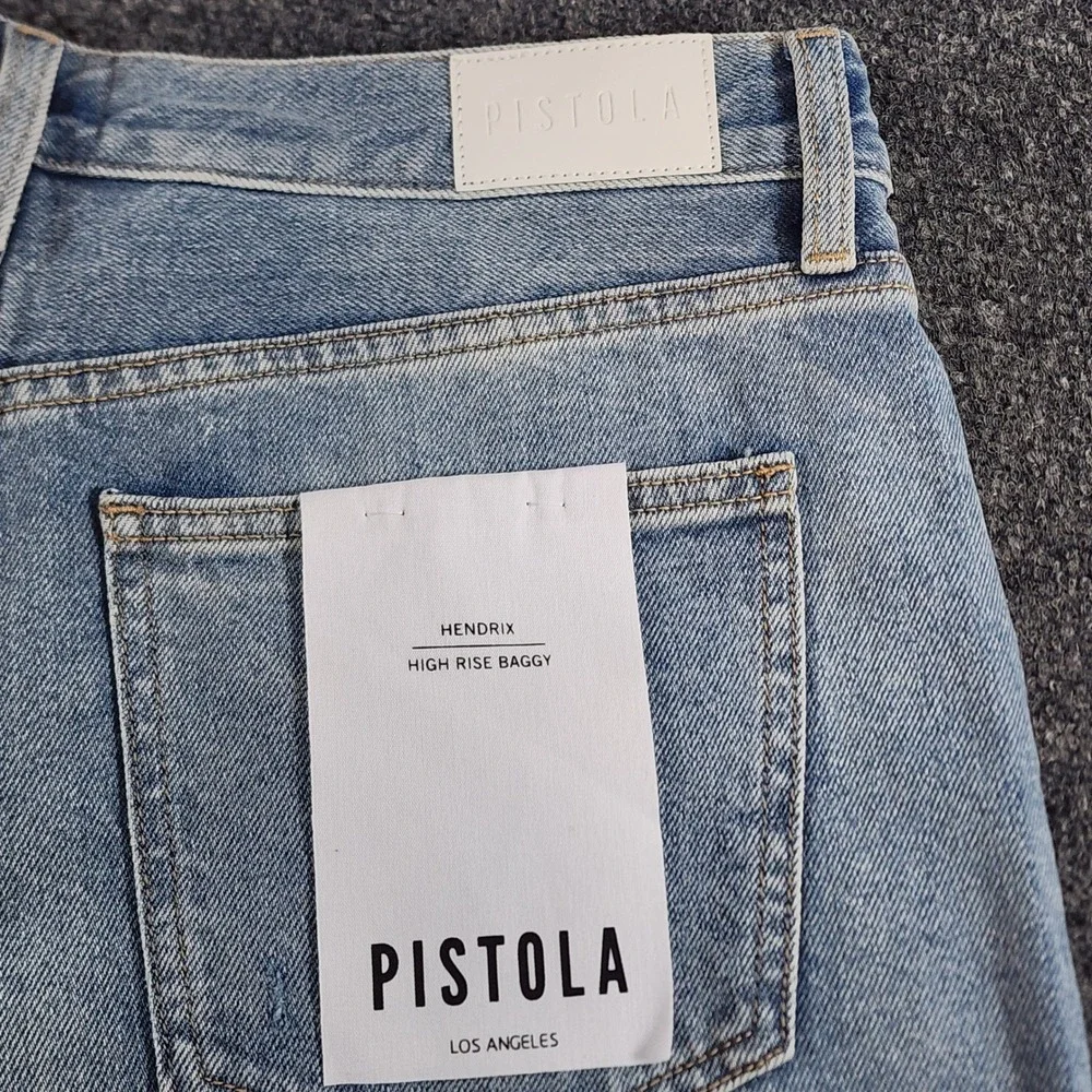 Pistola Hendrix Women's Wide‎ Leg Jeans Size 28 Y2K Grunge Distressed NWT